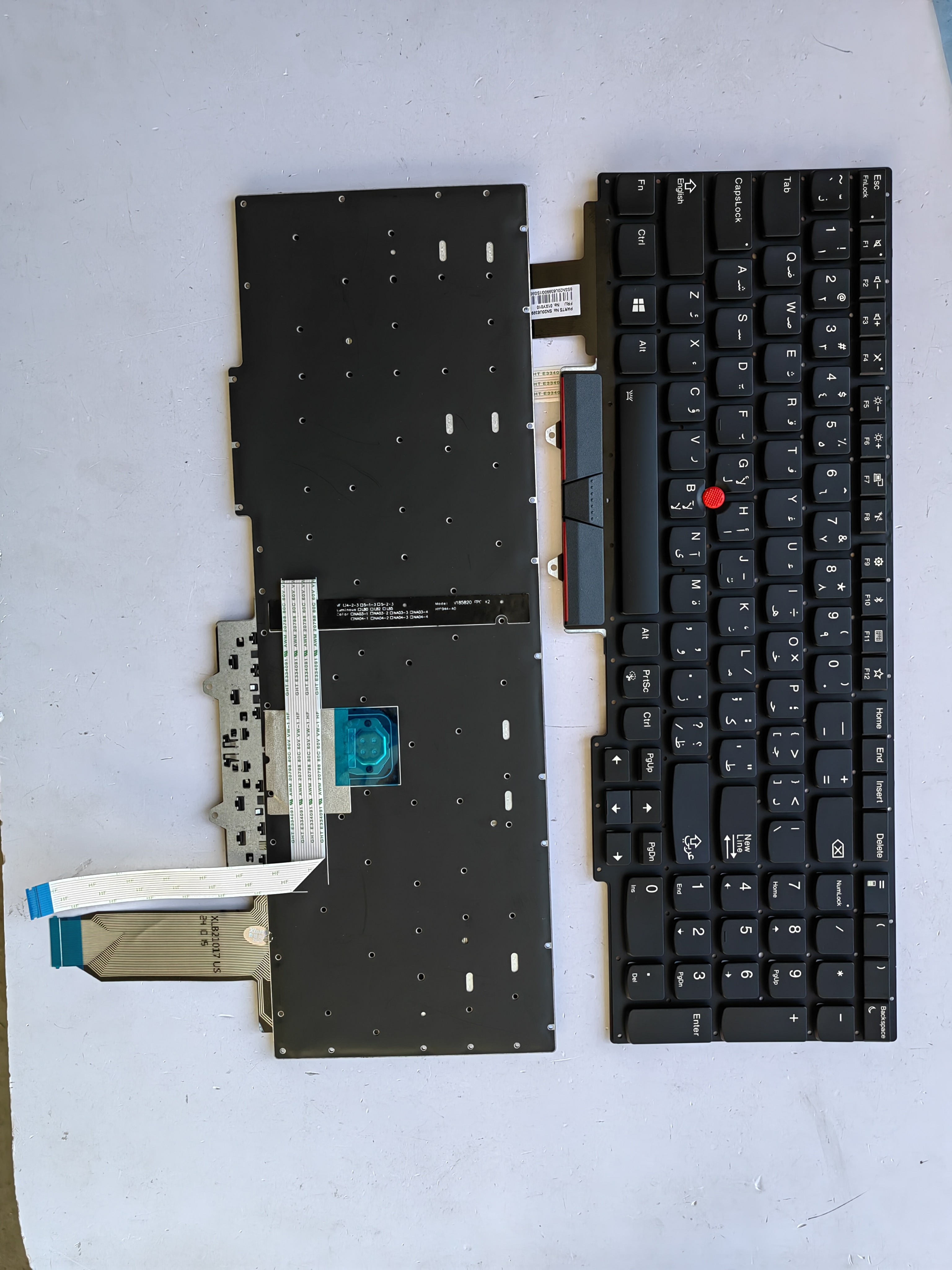 Picture of New Replacement Laptop Keyboard For IBM E15 Generation/E15 GEN1 BLACK With Point Backlit (OEM) AR Layout